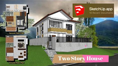 8m X 9m Two Storey House Design 72 Square Meter Youtube
