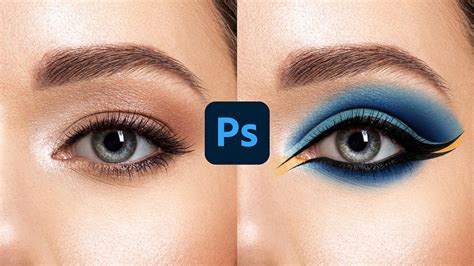 How To Apply Beautiful Eye Makeup In Photoshop Youtube
