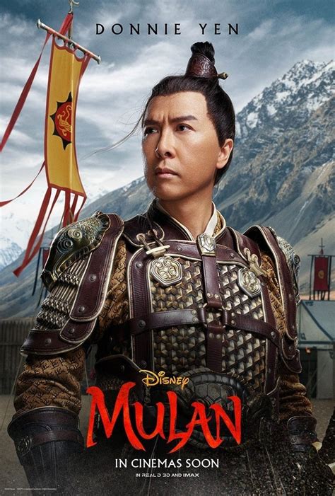 Лю ифэй, донни йен, гун ли и др. Disney Releases New Mulan Character Posters