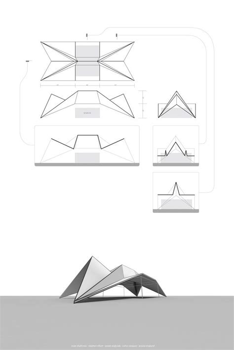 Folded Structure By Eshallx On Deviantart Origami Architecture