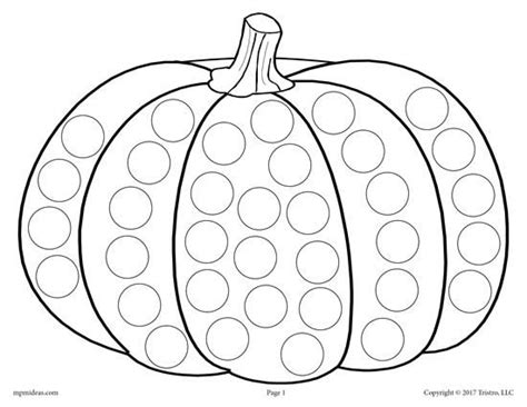 Fall Do-A-Dot Printables! | Do a dot, Fall coloring pages, Fall