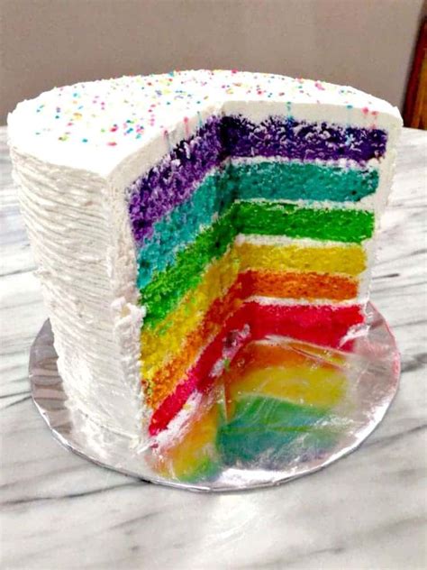 Rainbow Birthday Cake Lovefoodies
