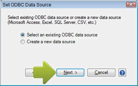 How To Connect To An Existing Odbc Data Source