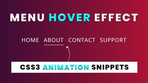 Css Menu Hover Fill Effect With Border Cool Menu Hover Effect Using