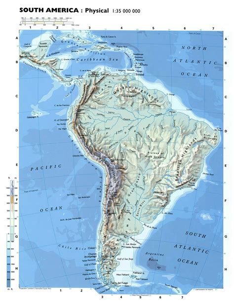 Topographic Map Of South America Maps For You