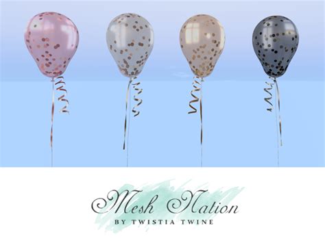 Second Life Marketplace Mesh Nation Full Permissions Glitter Balloon
