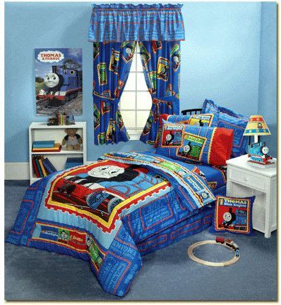 A bed is modelled on thomas. THOMAS TRAIN - Full Steam Ahead - 5pc Bedding Set - Full ...