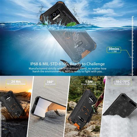 Buy Oukitel Wp5 Rugged Cell Phone 8000mah Battery Ip68 Waterproof