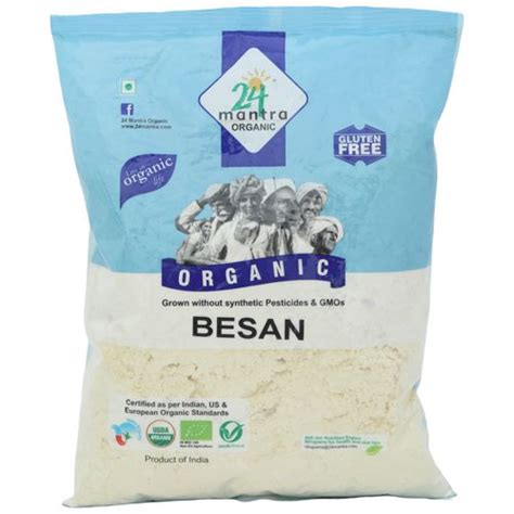 Buy 24 Mantra Organic Flour Besan 500 Gm Pouch Online At Best Price