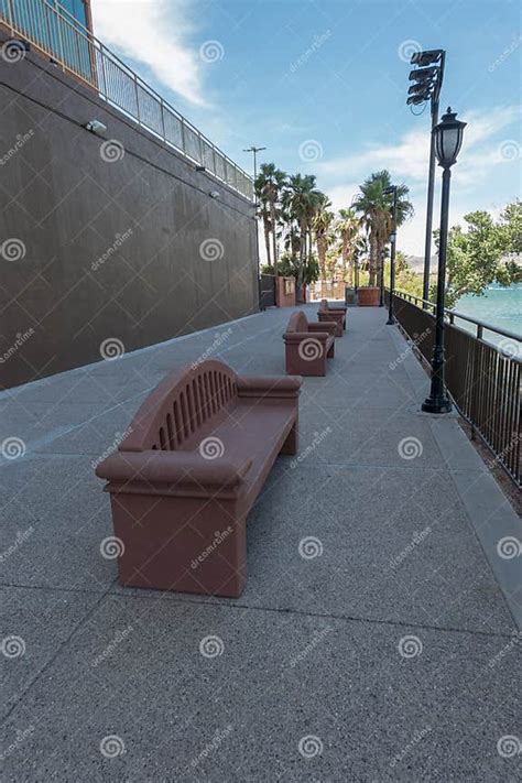 Walkway Along The Colorado River Laughlin Nevada Stock Photo Image