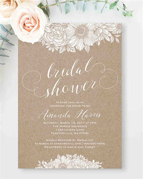 Printable Bridal Shower Invitations Customize And Print