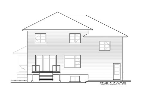 4 Bed Contemporary Split Level Home Plan 22361dr Architectural