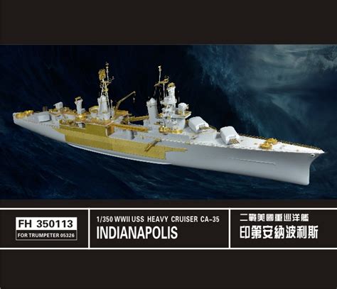 Ww Ii Heavy Cruiser Uss Indianapolis Ca For Trumpeter