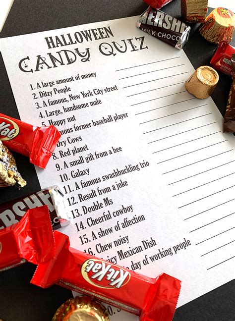 Halloween Candy Quiz The Crafting Chicks