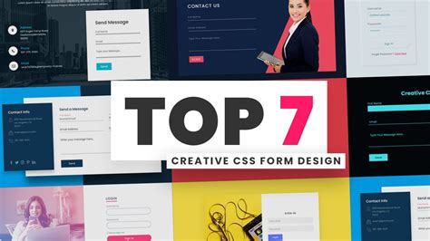 Top 7 Creative Css Form Design Using Html And Css Stylish And Responsive