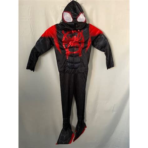 Spiderman Costumes Spiderman Into The Spiderverse Blackred