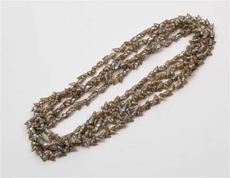 Tasmanian Mariner Shell Bead Necklace 176 Cm Long Aboriginal