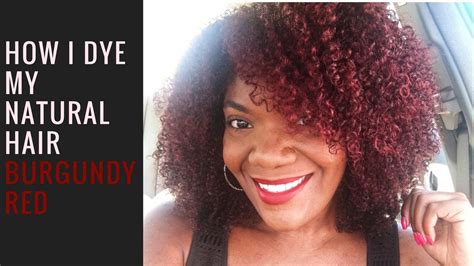 Remember, you don't want to buy something. How I Dye My Natural Hair Burgundy Red - YouTube
