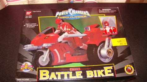 Power Rangers Power Playback Red Battle Bike RARE EBay