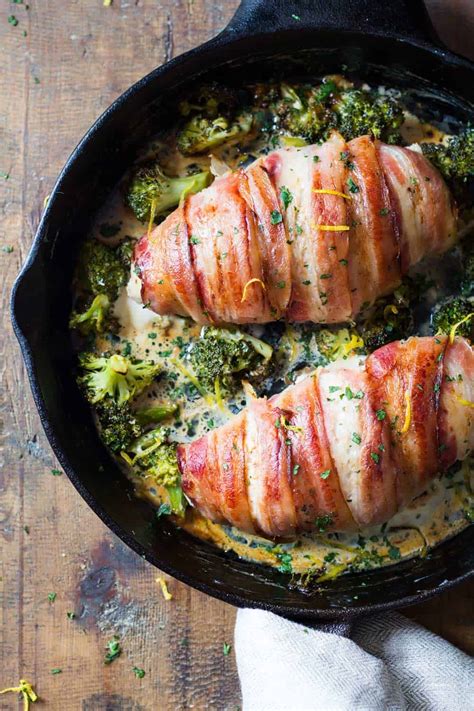 Bacon Wrapped Chicken Breast Green Healthy Cooking