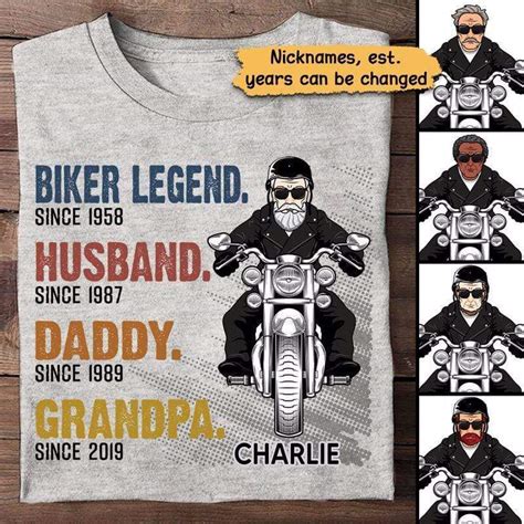 Old Man Biker Legend Personalized Shirt Trendingcustom™️