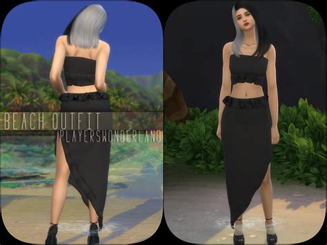 The Sims Resource Beach Outfit