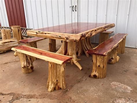 Cedar Log Dining Table From Wild West Creations Rusticfurniture