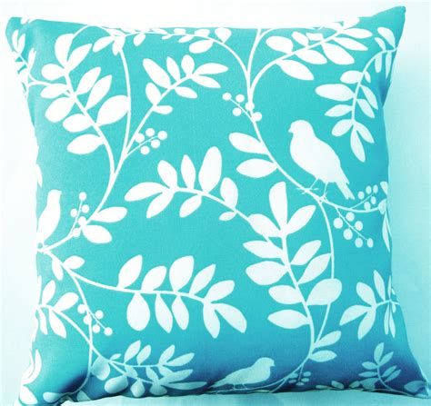 We'll review the issue and make a decision about a partial or a full refund. Turquoise-Birds-Floral-Pillow | Turquoise throw pillows ...