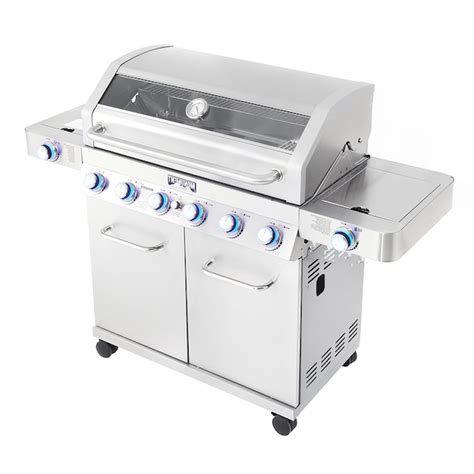 Monument Clearview Stainless Steel 6 Burner Liquid Propane Gas Grill