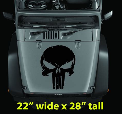 Excited to share the latest addition to my #etsy shop: PUNiSHER SKuLL HooD decal large size ...
