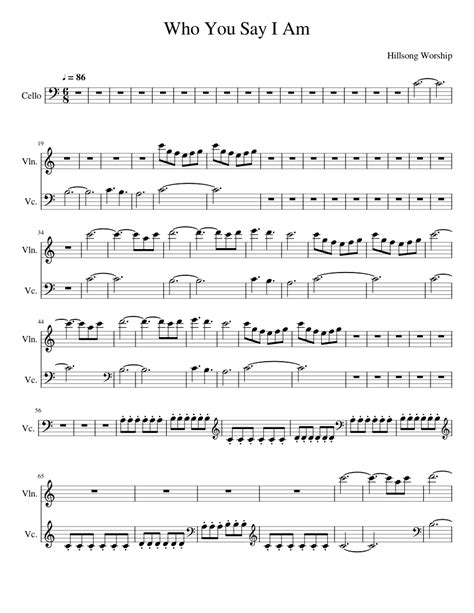 Who You Say I Am Sheet Music For Violin Cello Download Free In Pdf
