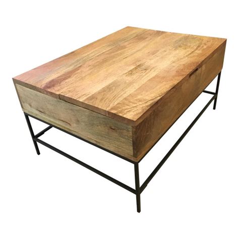 #westpalmbeachfood, #westcoastfeelme, #westfeildmall, #coffelemonteam, #lumlecoffeeestate. West Elm Industrial Storage Coffee Table | Chairish