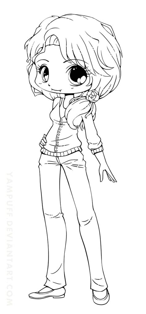 Chibi Anime Couple Coloring Pages Anime Coloring Pages Print For Free