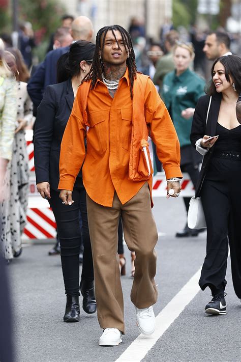 Rapper Swag Lee At Photocall Of Louis Vuitton Fashion Show Men Spring Summer 2020 In Paris On