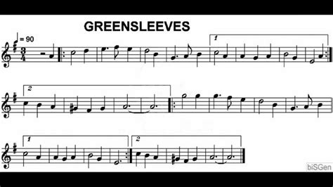 Easy violin and viola duets sheet music songs & carols pdf, collection 1. Greensleeves sheet music - YouTube
