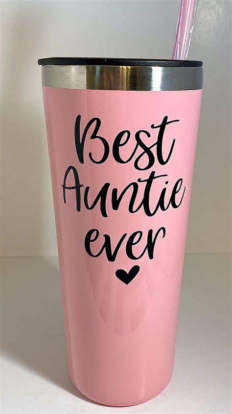 best auntie ever insulated travel tumbler best aunt tumbler etsy christmas ts for aunts