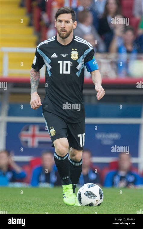 Moscow Russland 16th June 2018 Lionel Messi Arg With Ball Single