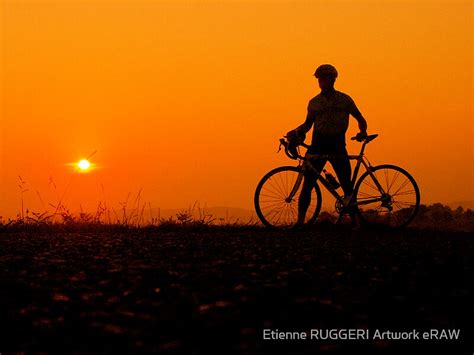Sunset Bicycle By Etienne Ruggeri Artwork Redbubble