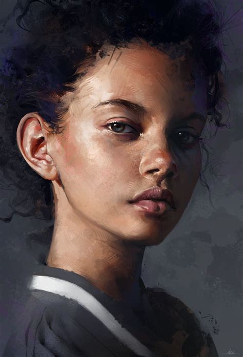 Portrait Colour Study By Aaron Griffin On Artstation Acrylic