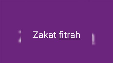 Materi tentang zakat fitrah & Zakat mal - YouTube