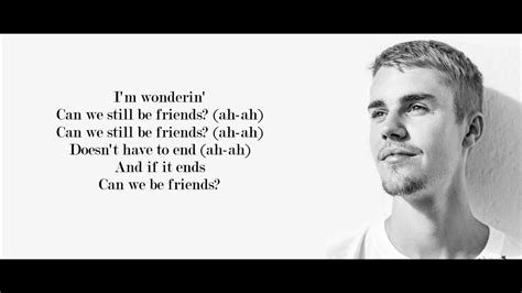 Justin bieber ‒ friends (lyrics / lyric video) ft. Justin Bieber - Friends (Lyrics) - YouTube