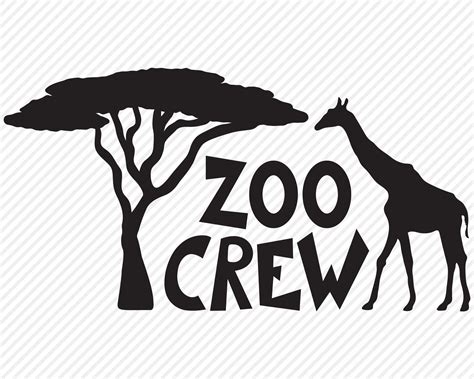 Zoo Crew Svg Cut File Zoo Shirt Design Animals Jirafa Etsy