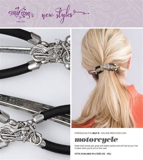 i got this awesome motorcycle hair clip that you can wear under your helmet and it won t poke