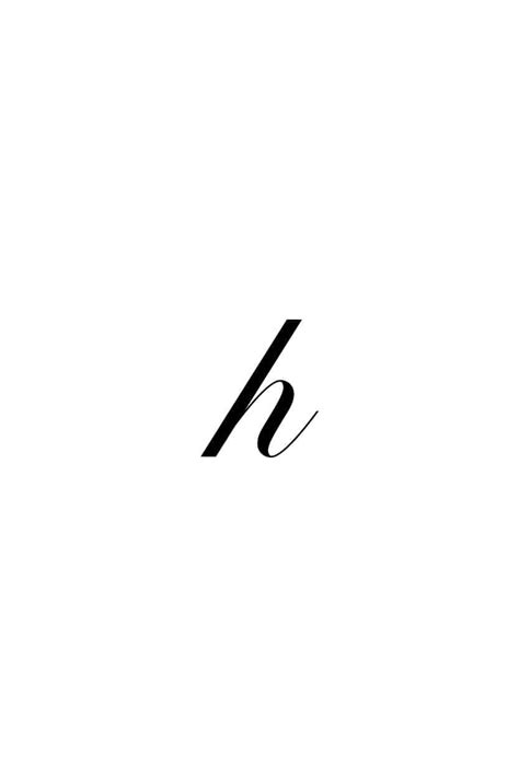 Cursive Lowercase Letter H