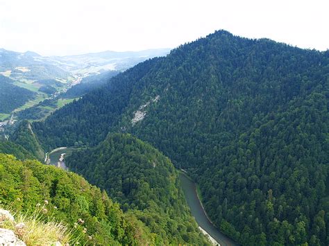 Widok Z Sokolicy 747m Npm Na Małe Pieniny Pieniny Polskie