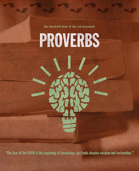 Proverbs Books Of The Bible Series Old Testament Minimal Poster Art