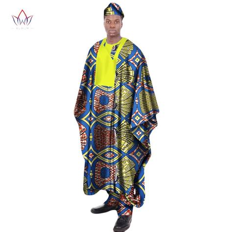 New Arrival African Print Wax Tailored Long Men Loose Plus Size Robe