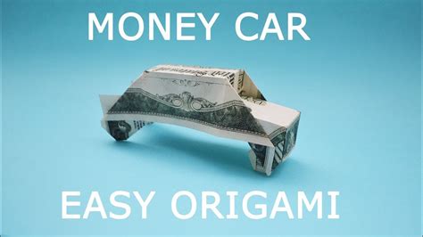 Simple Money Car Origami 1 Dollar Bill Tutorial Diy Folded No Glue And