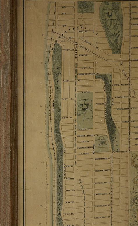 Matthew Dripps Rare Large Map Of New York City 1876 Rare Large Format