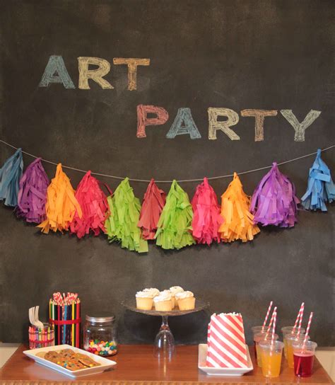 Art Themed Kids Birthday Party Ideas Pear Tree Blog